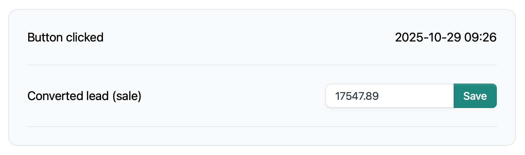 Converstion tracking for Whatsapp orders
